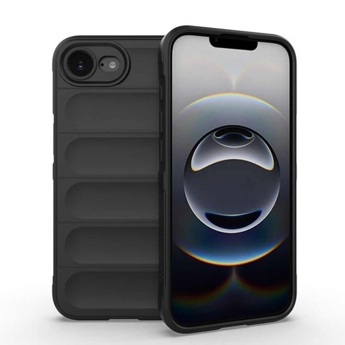 GENERICO - Carcasa Robusta Silicona Para iPhone 16E Alta Calidad - Negro