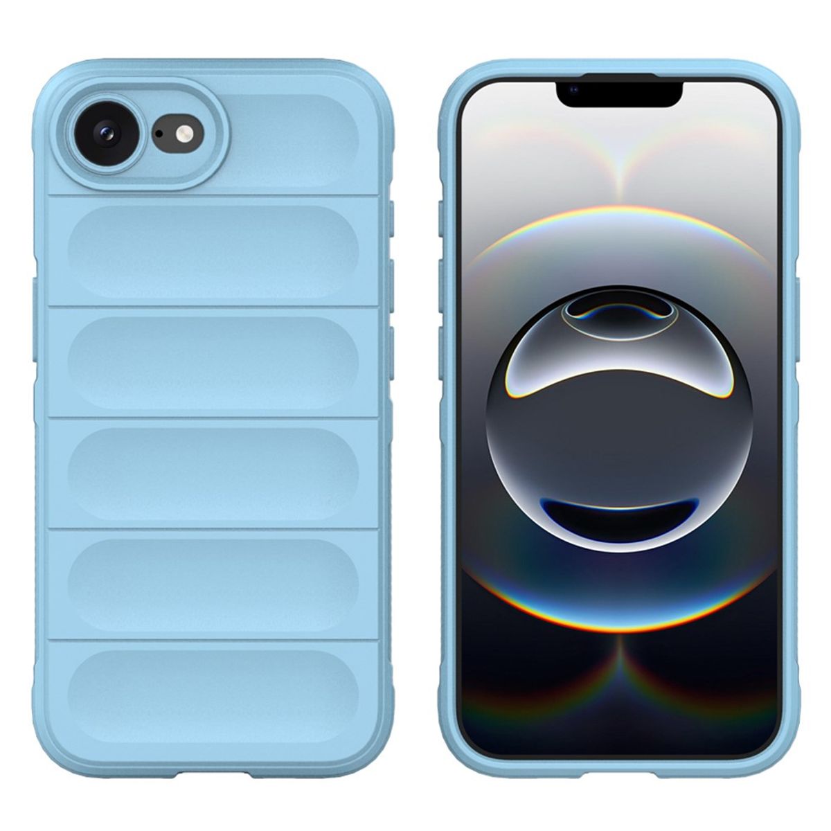 GENERICO - Carcasa Robusta Silicona Para iPhone 16E Alta Calidad - Celeste