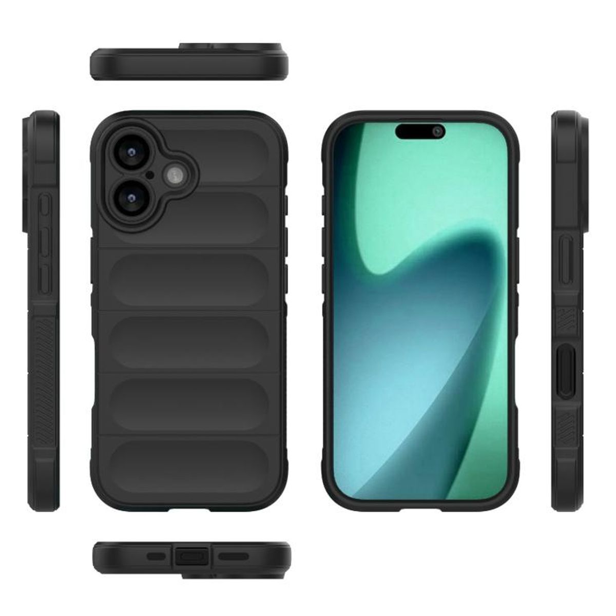GENERICO - Carcasa Robusta Silicona Para iPhone 17 Alta Calidad - Negro
