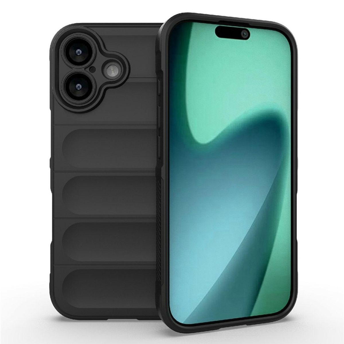 GENERICO - Carcasa Robusta Silicona Para iPhone 17 Alta Calidad - Negro