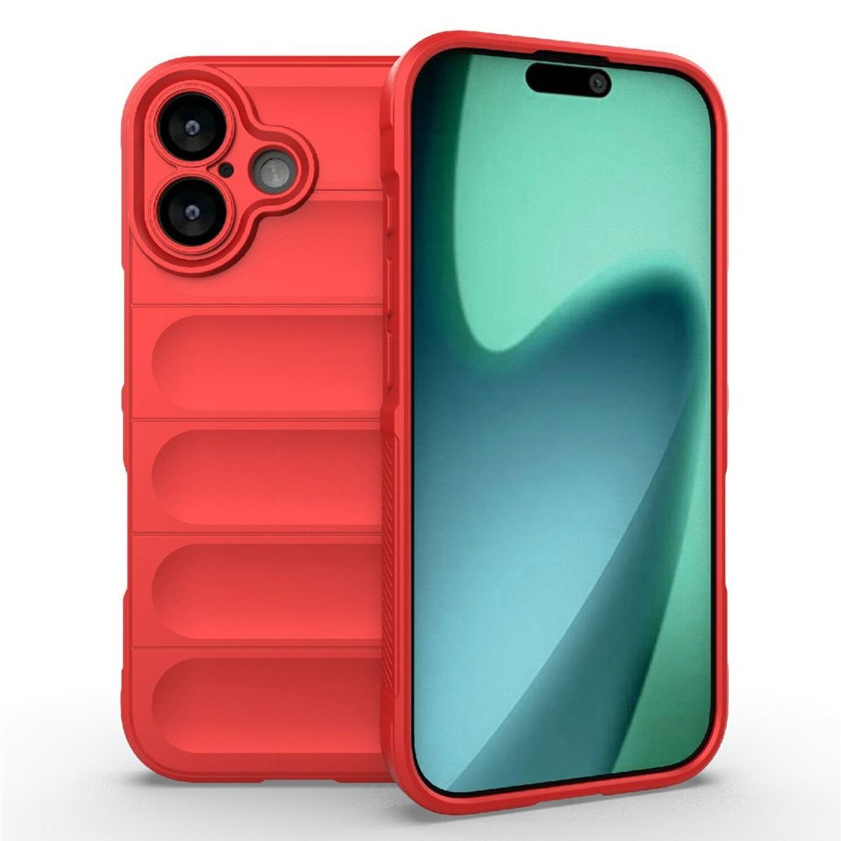 GENERICO - Carcasa Robusta Silicona Para iPhone 17 Alta Calidad - Rojo