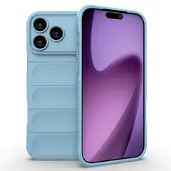 GENERICO - Carcasa Robusta Silicona Para iPhone 17 Pro Alta Calidad - Celeste