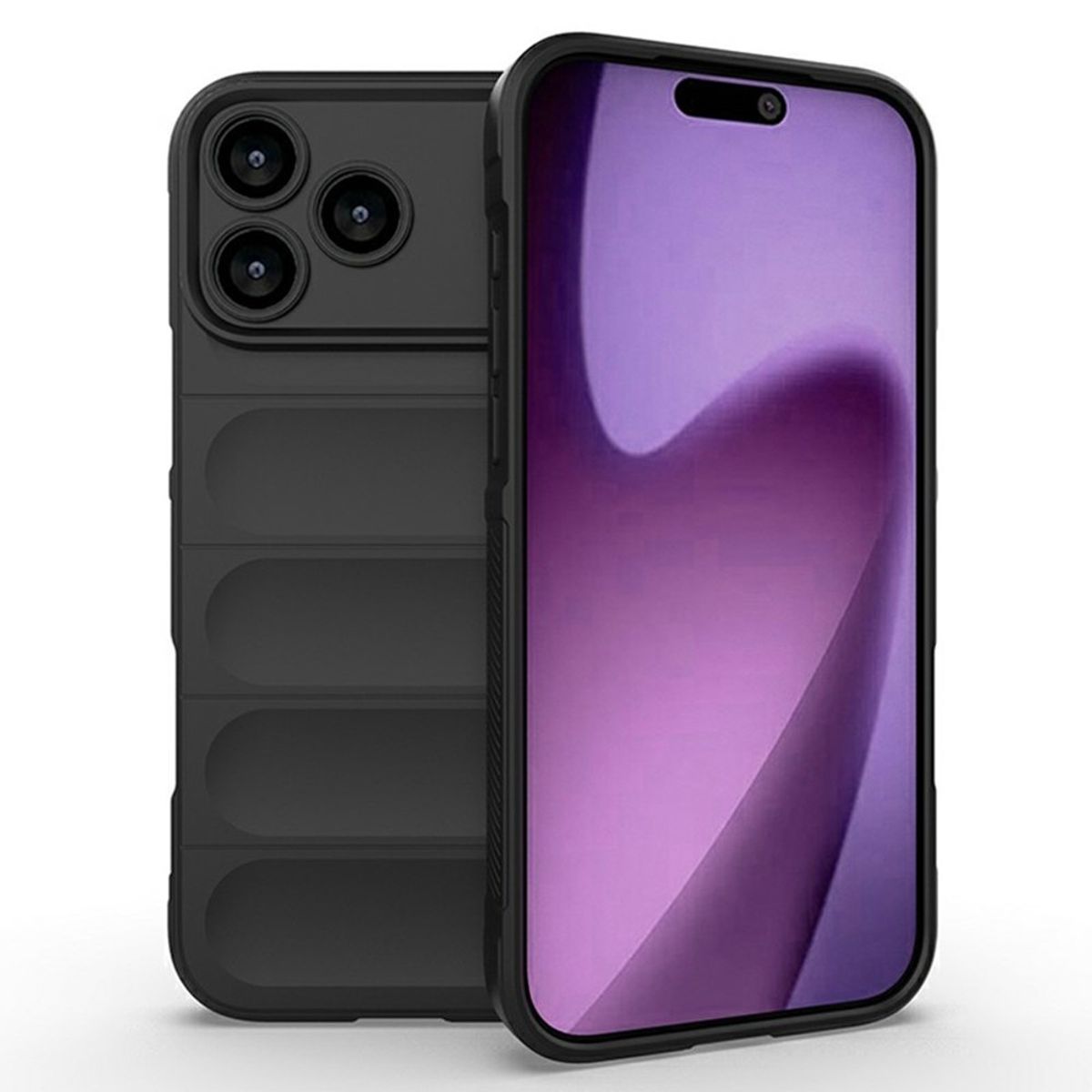 GENERICO - Carcasa Robusta Silicona Para iPhone 17 Pro Max Alta Calidad - Negro