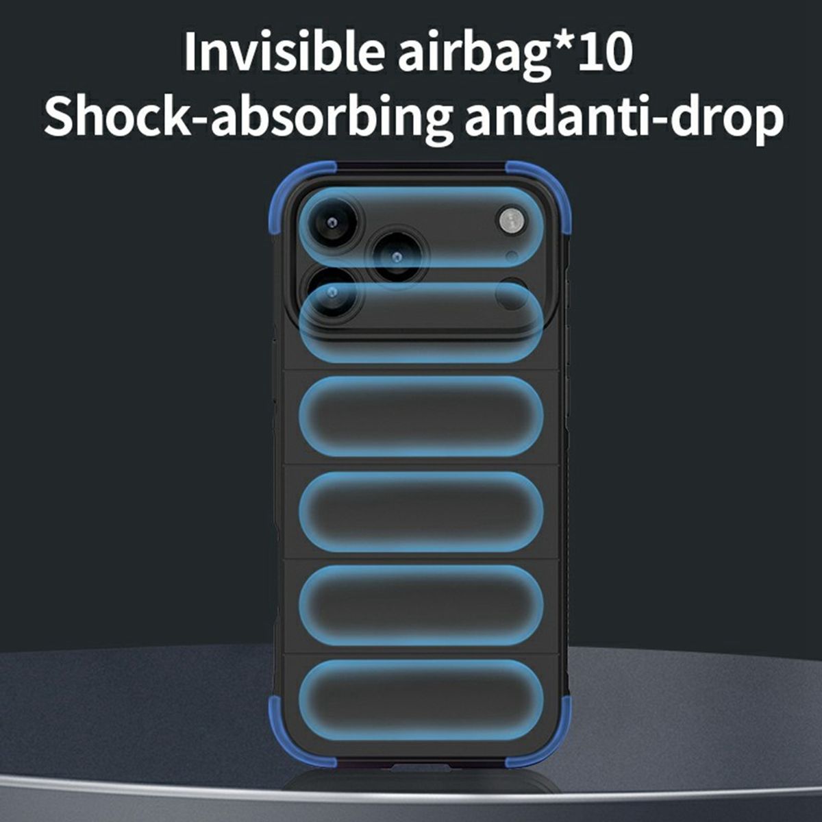 GENERICO - Carcasa Robusta Silicona Para iPhone 17 Pro Max Alta Calidad - Negro