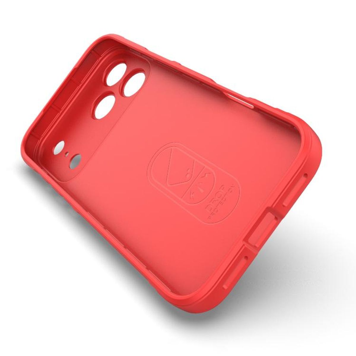 GENERICO - Carcasa Robusta Silicona Para iPhone 17 Pro Max Alta Calidad - Rojo