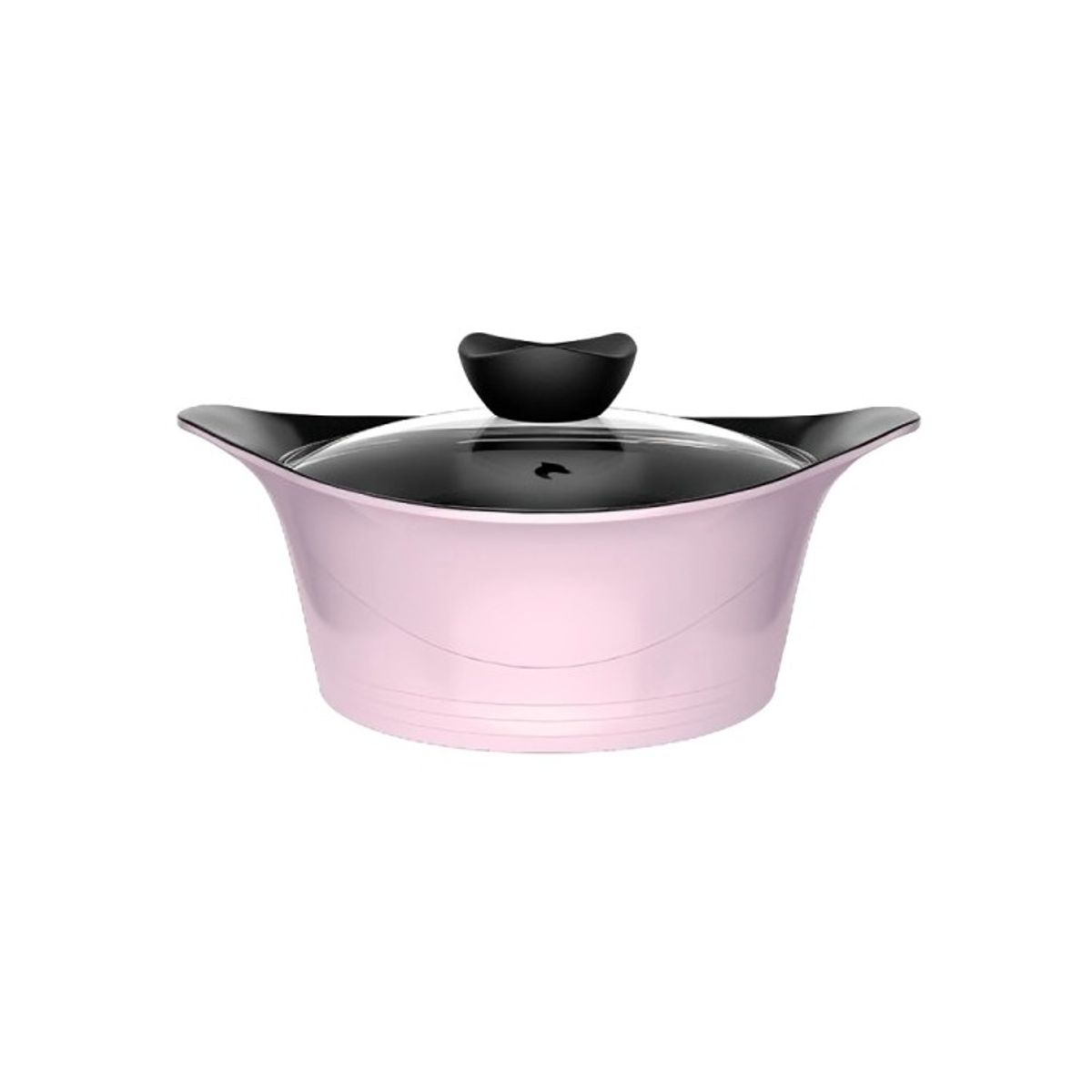 GENERICO - Batería Cocina Aluminio Fundido 7 piezas Fortis Pink