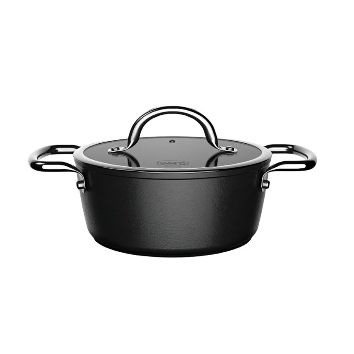 BLACK - Batería de cocina 6 Piezas Aluminio Forjado Black