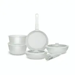 GENERICO - Batería de Cocina 11 Piezas Aluminio Snap-On Mint