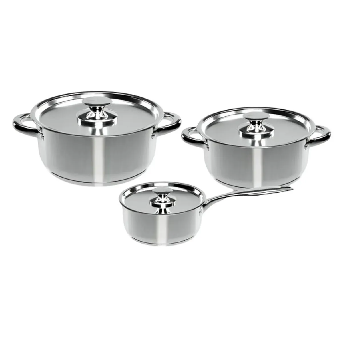 WENS - Batería de Cocina 6 Piezas Acero Inoxidable  WENS 410-6SS