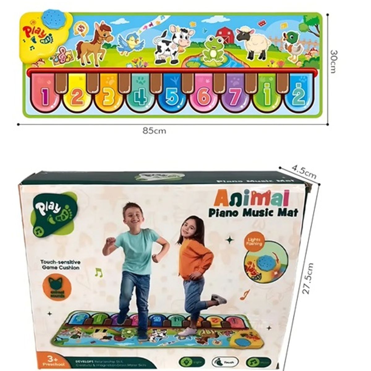 GENERICO - Alfombra Musical Infantil Piano Interactiva Juegos Sensorial