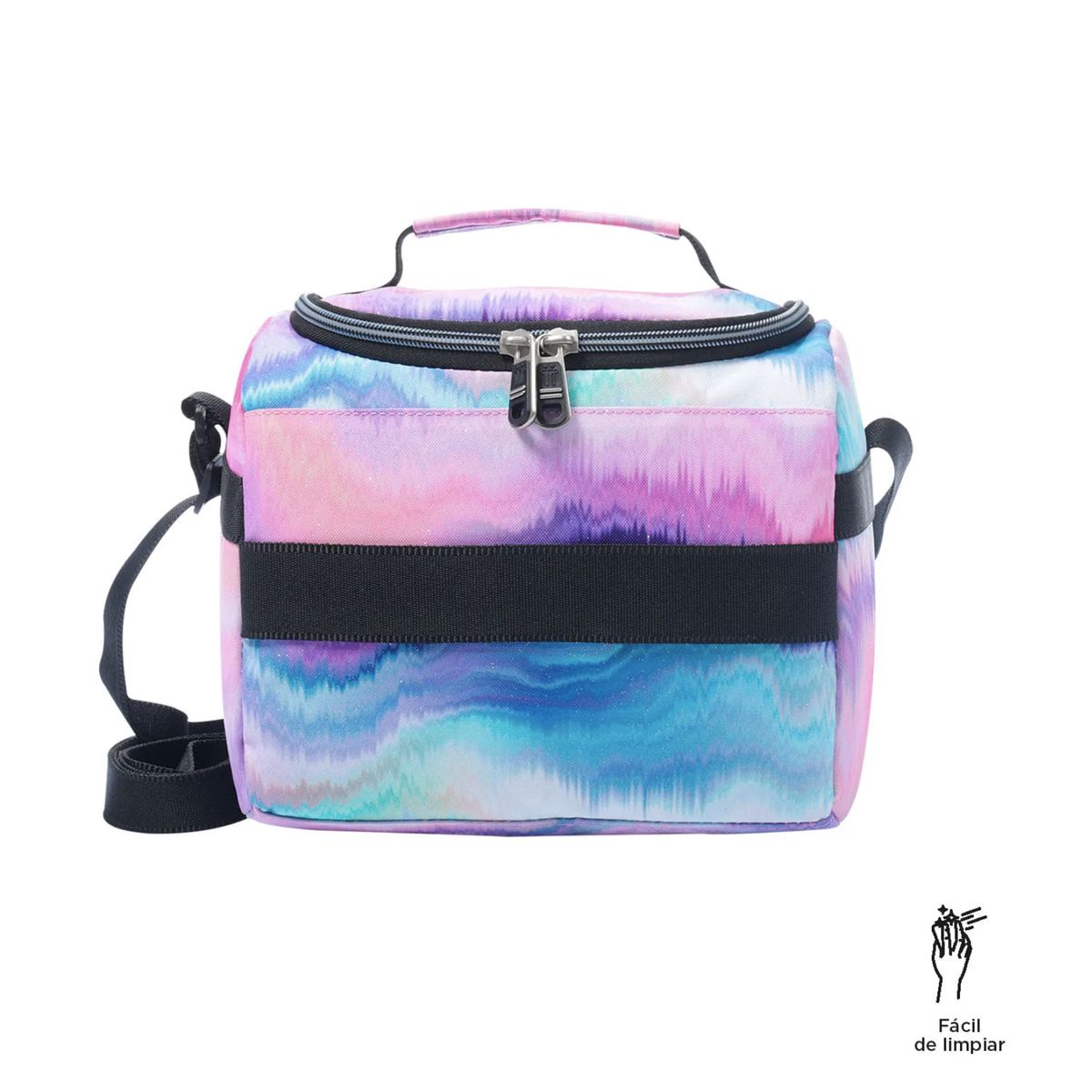 TOTTO - Lonchera Escolar Rosada Glitter Niñosas Totto