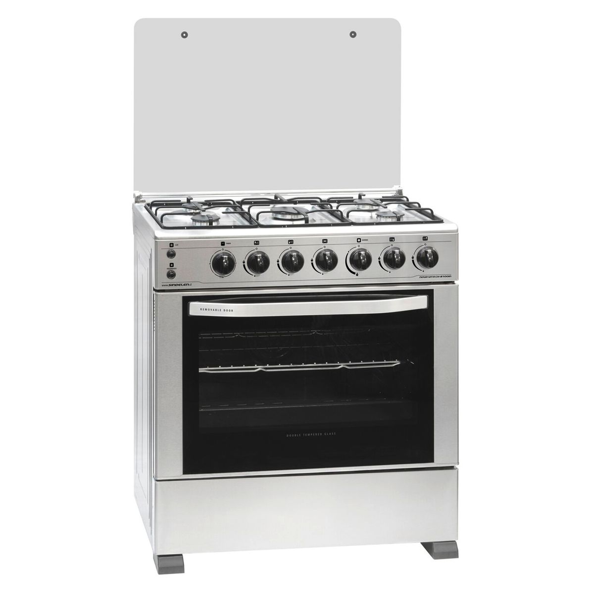 SINDELEN - Cocina 5 Quemadores Horno de 93 Lt Gas Licuado Ch-8700In Sindelen