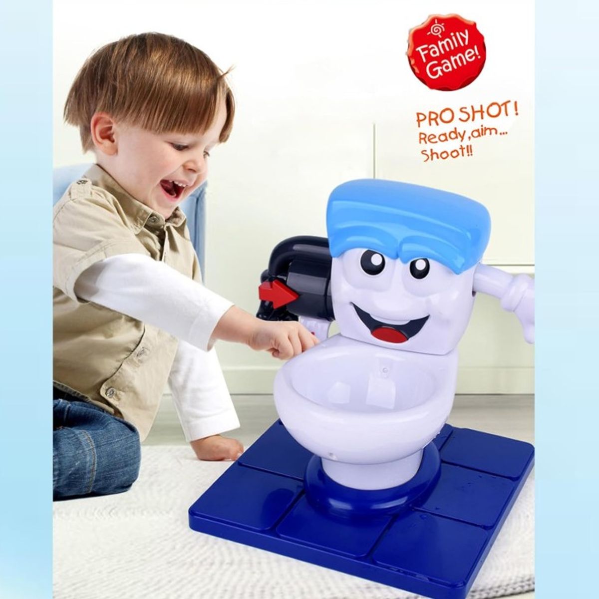 JUGUETERIA - Juguete de inodoro de plástico con spray de agua divertido y bromas