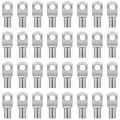 SOLIOT - Pack 100 Terminales Ojo Batería Cable 6mm2 64mm Sc6-6