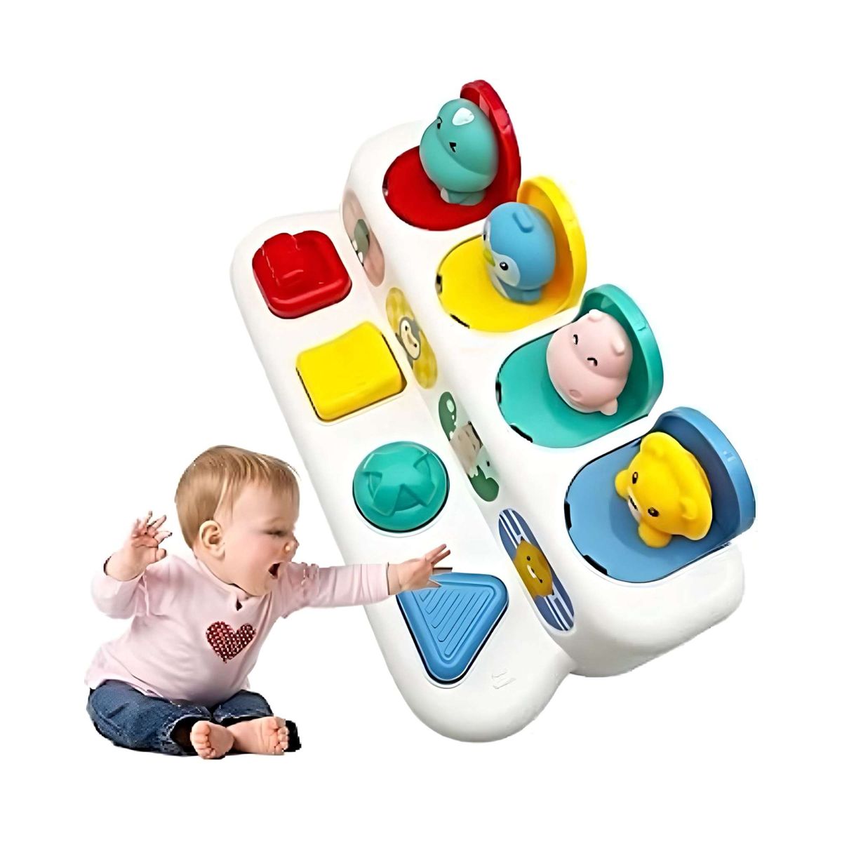 GENERICO - Juguete educativo interactivo de desarrollo colorido para niños y niñas