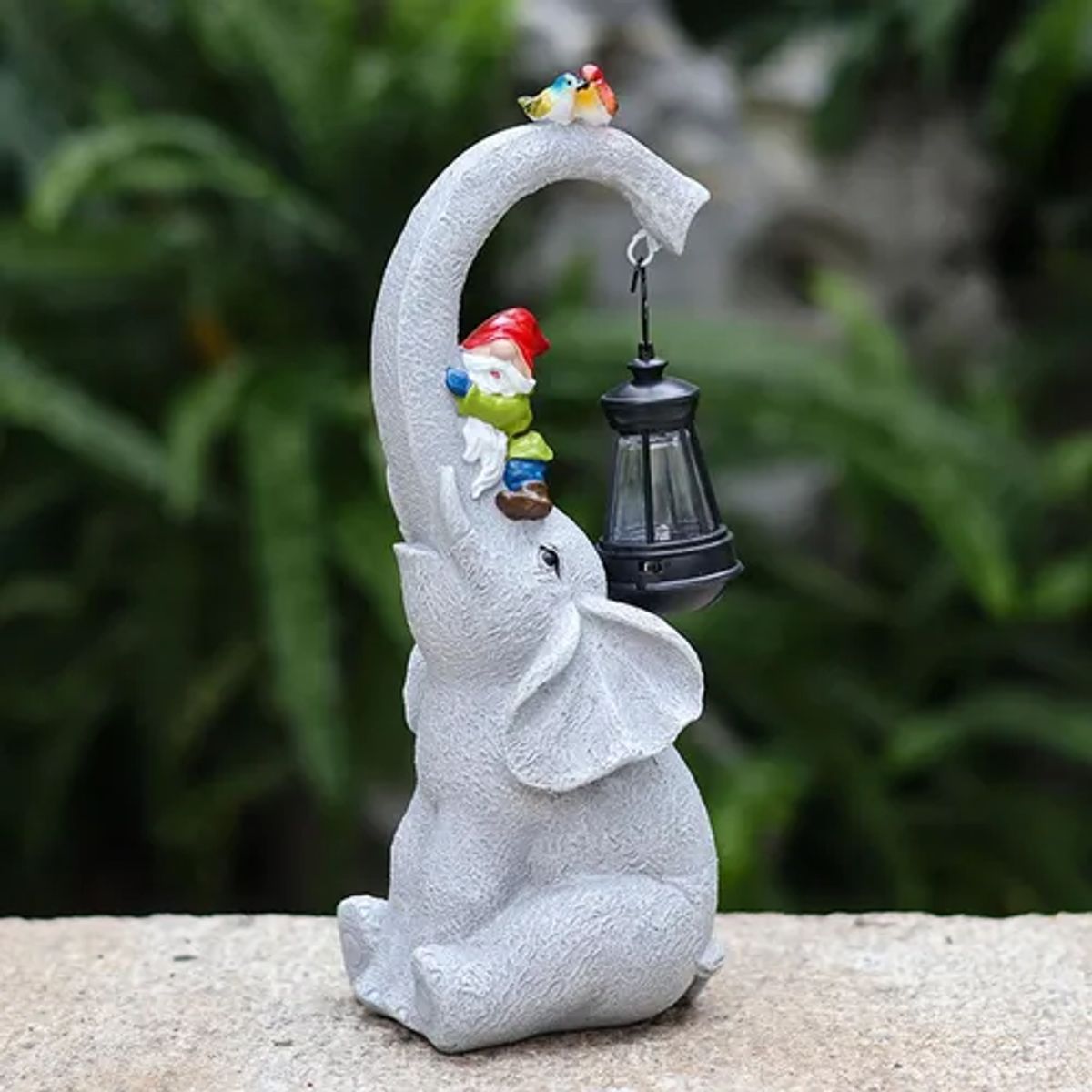 GENERICO - Estatua Elefante Luz Solar