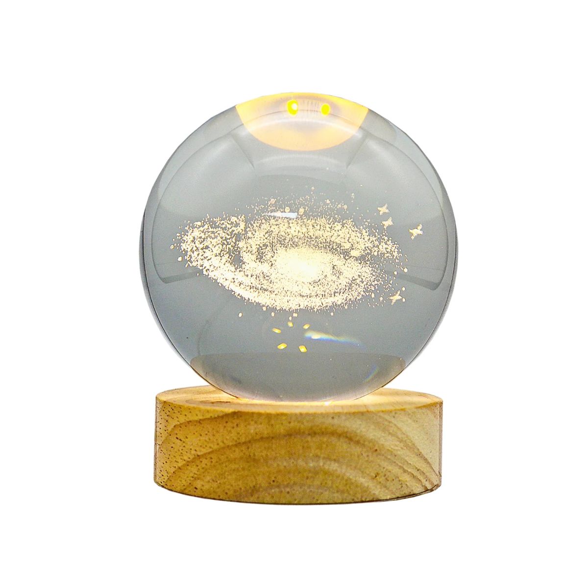 GENERICO - Lampara Bola De Cristal LED Galaxia