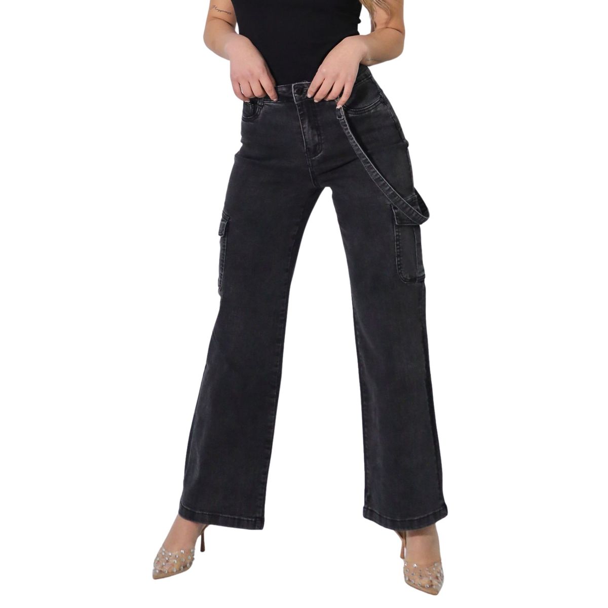 GENERAL - Jeans Mujer Cargo J9052