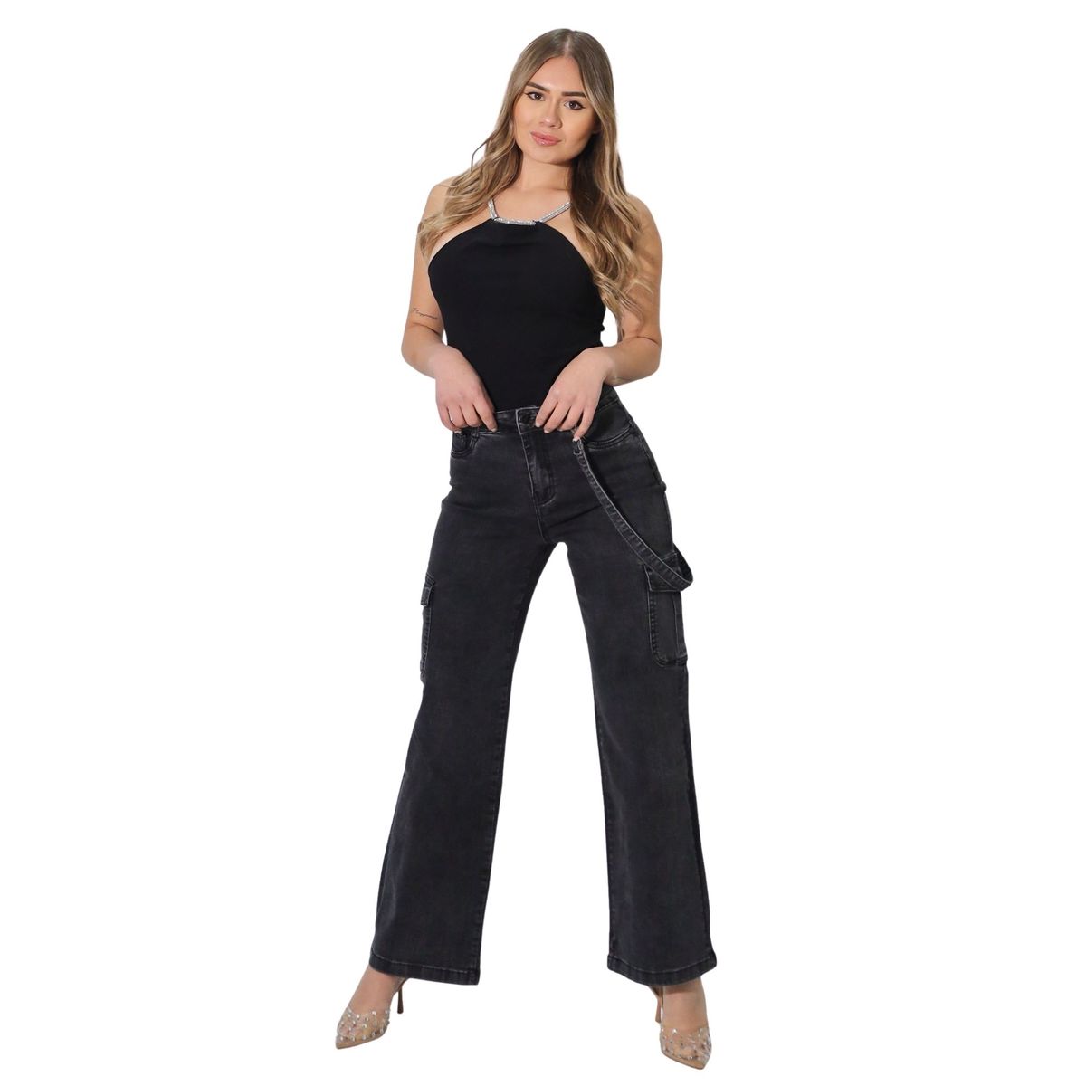 GENERAL - Jeans Mujer Cargo J9052