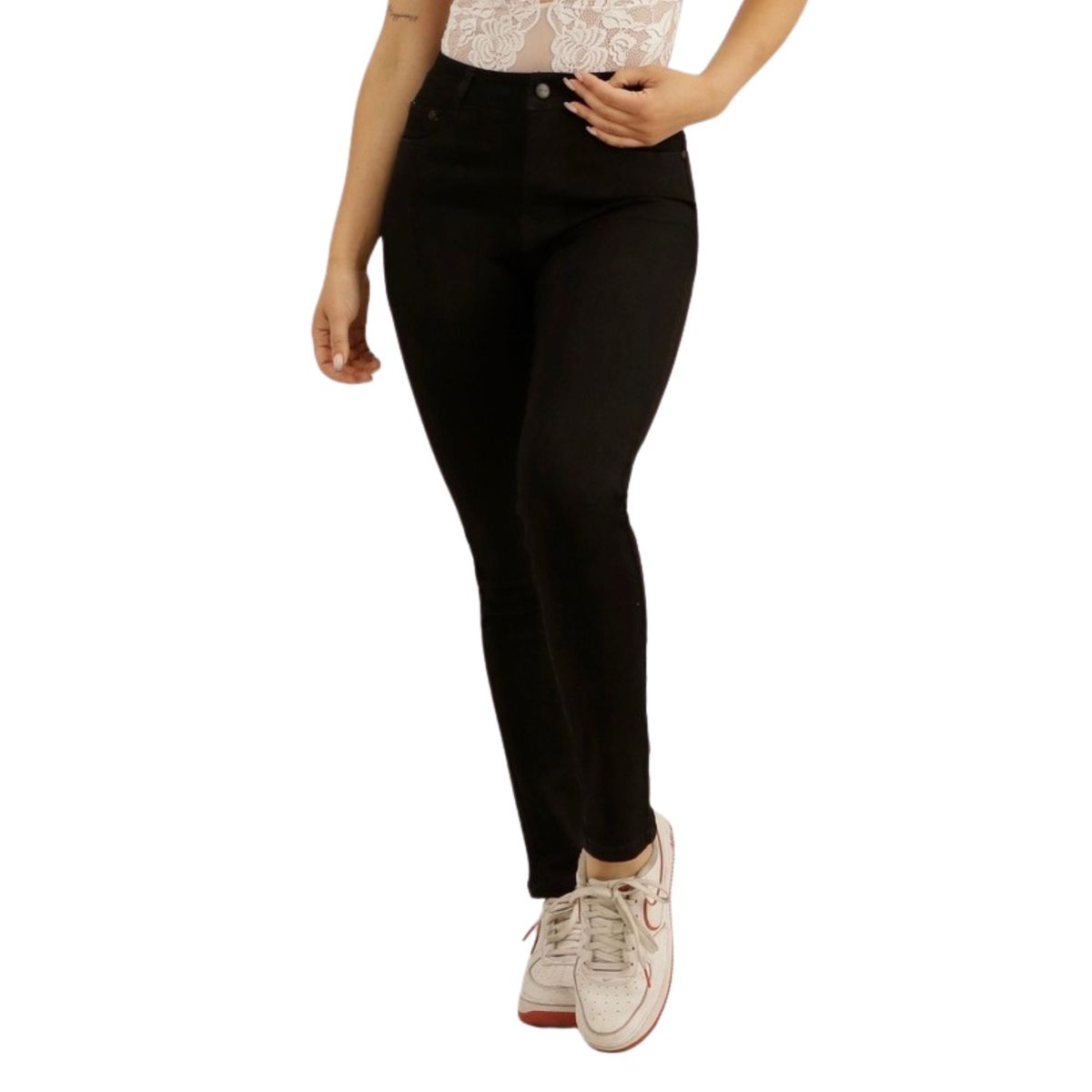 GENERAL - Jeans Mujer Skinny Negro J9058