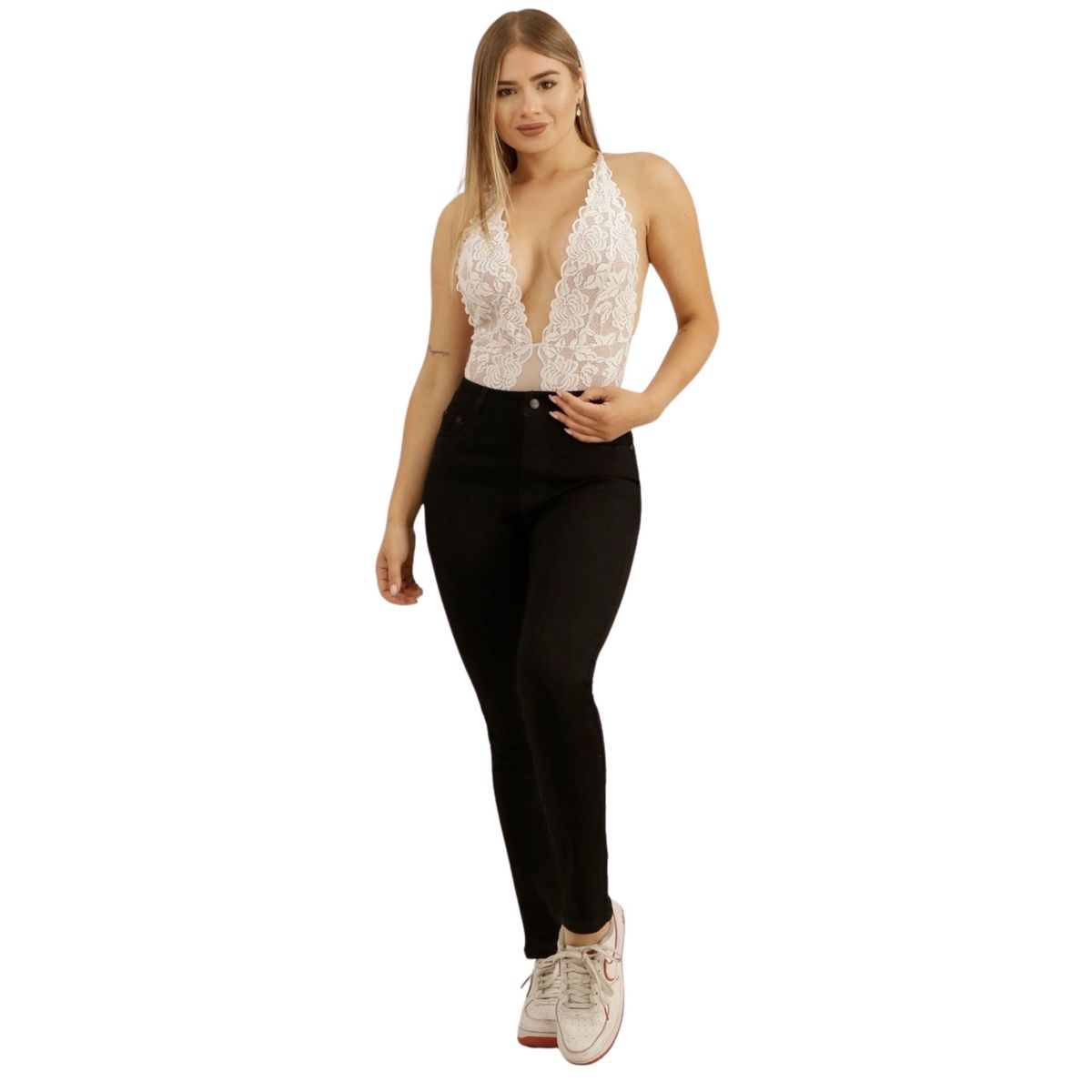 GENERAL - Jeans Mujer Skinny Negro J9058