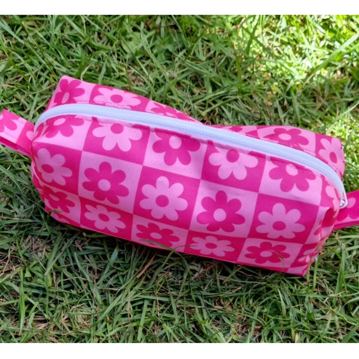 EL ESPACIO DE TOMMY - Neceser estuche pequeño flores fucsia rosa