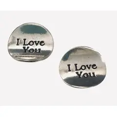 TAETHAI - Aros de plata 925 sin piedra mensaje