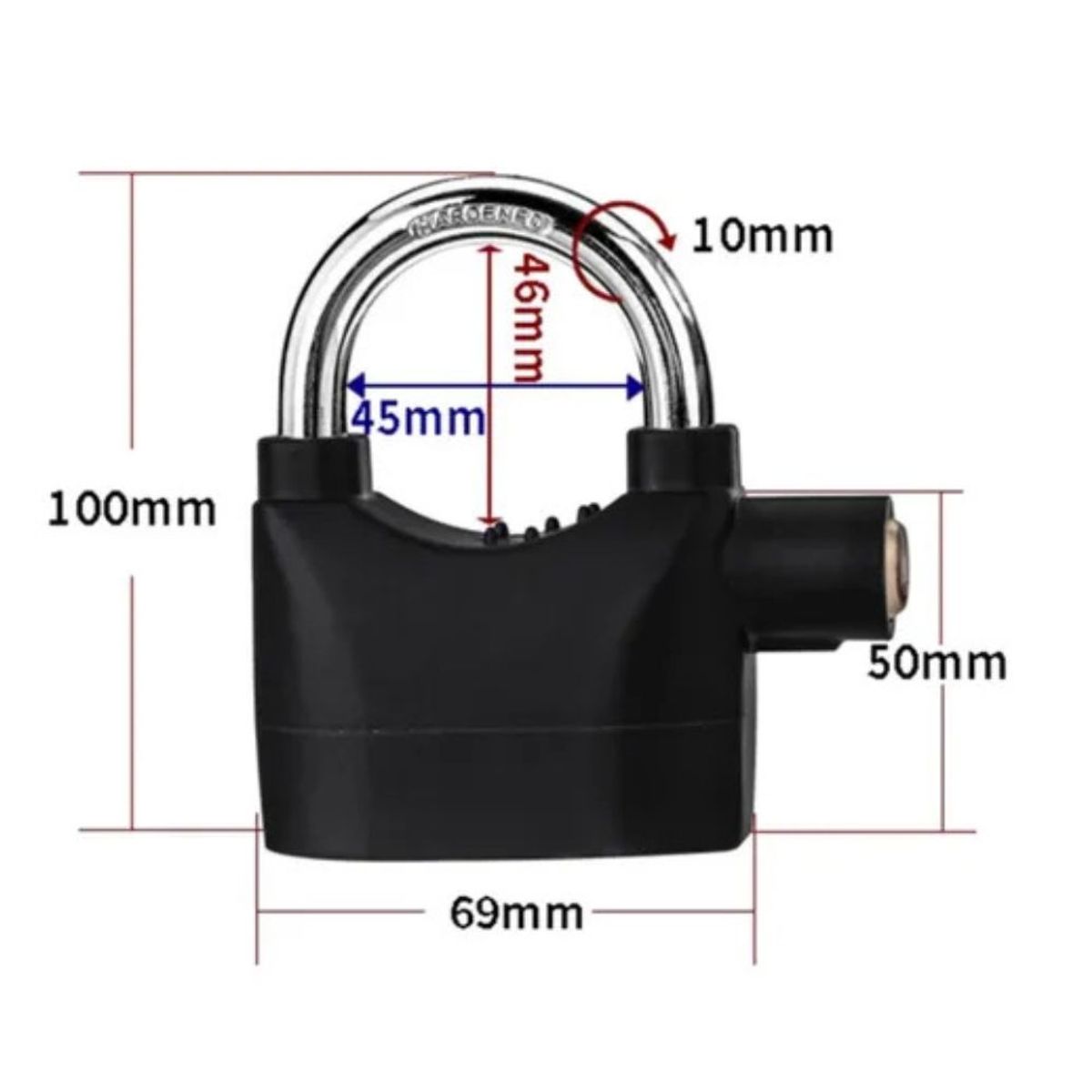 MOVI - Candado Antirrobo con Alarma