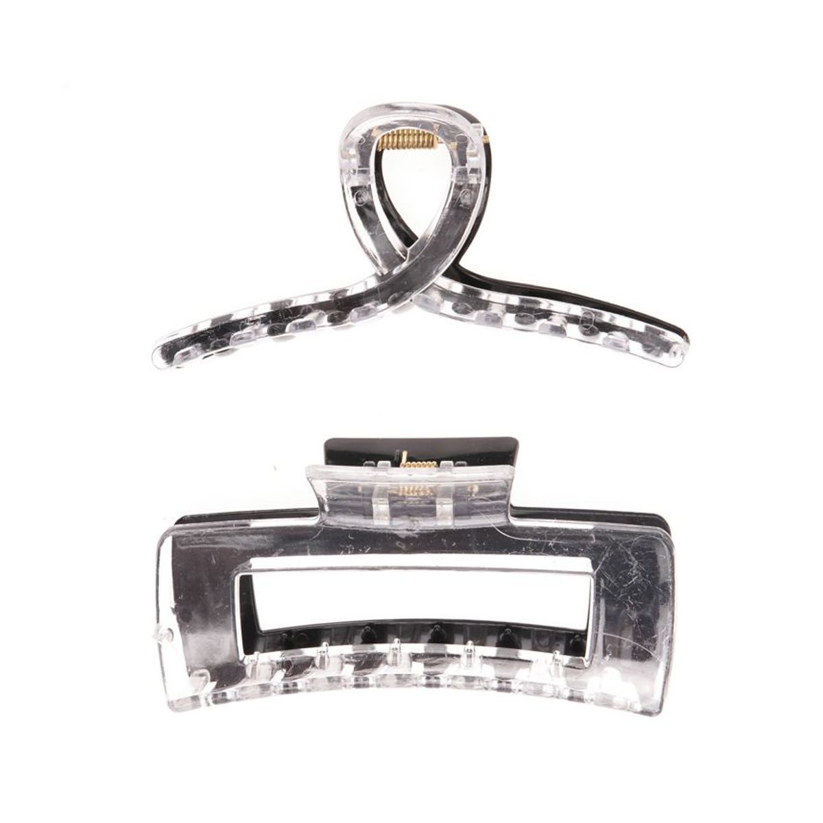 GENERICO - Tiburon Pinza  Pinches Accesorios Cabello Set 2 Unidades Color Negro