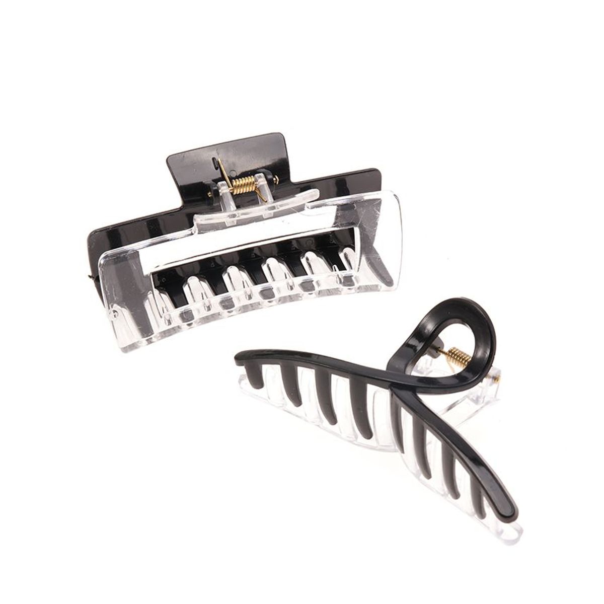 GENERICO - Tiburon Pinza  Pinches Accesorios Cabello Set 2 Unidades Color Negro