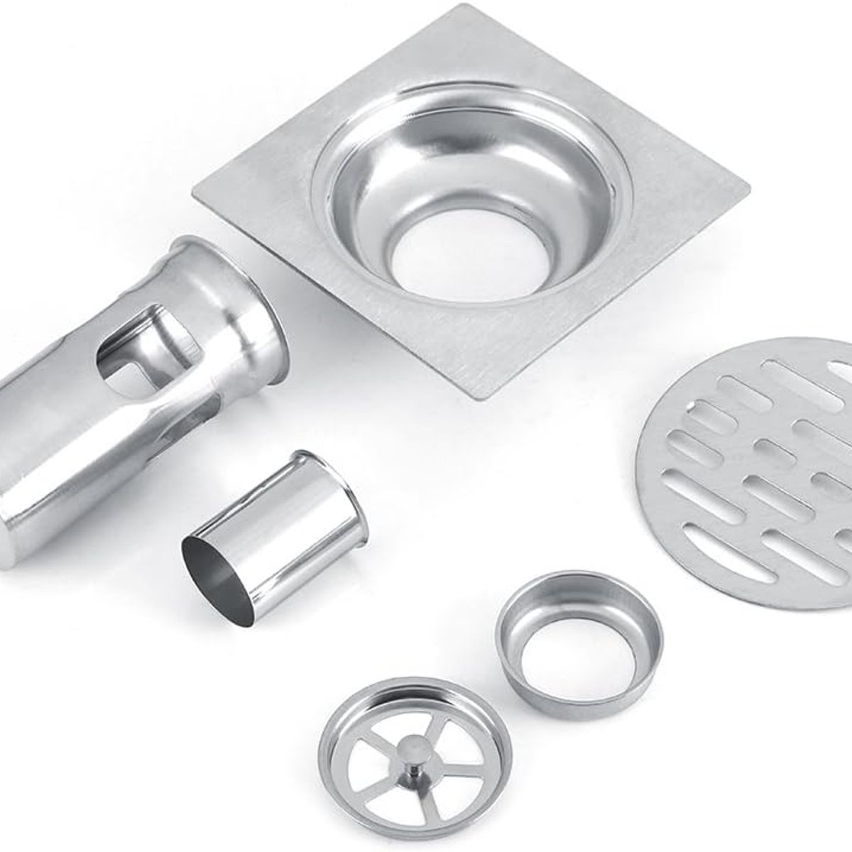 BLUEDREAMER - Stainless Steel Floor Drain 10cm Round Not Odor Quick Drainage Shower