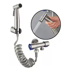 KUANGYE - Bidet PulverizadorJuego Completo Llave Bidet Ducha Acero Inoxidable de Alta Calidad para Inodoro