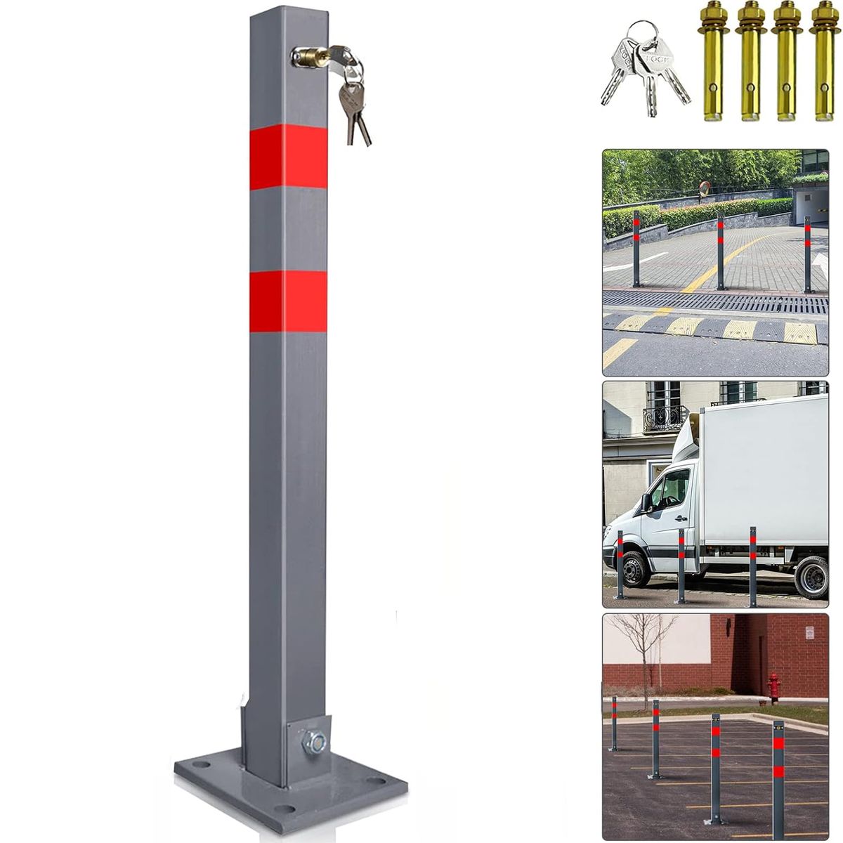 KUANGYE - Barrera Bloqueador De Estacionamiento Anti-parking