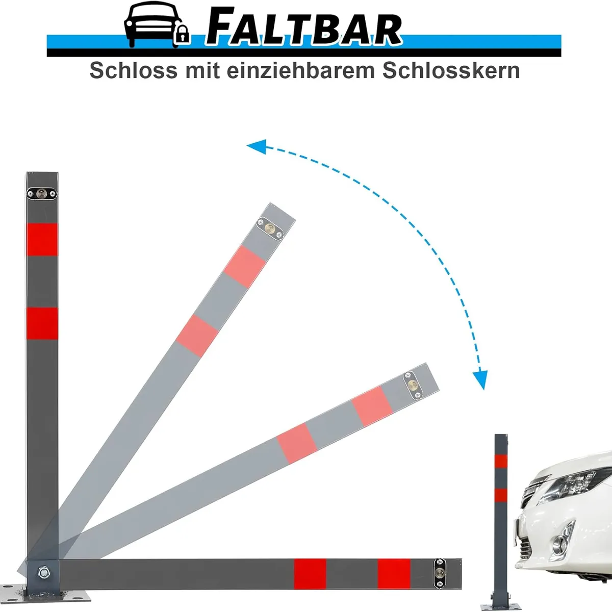 KUANGYE - Barrera Bloqueador De Estacionamiento Anti-parking