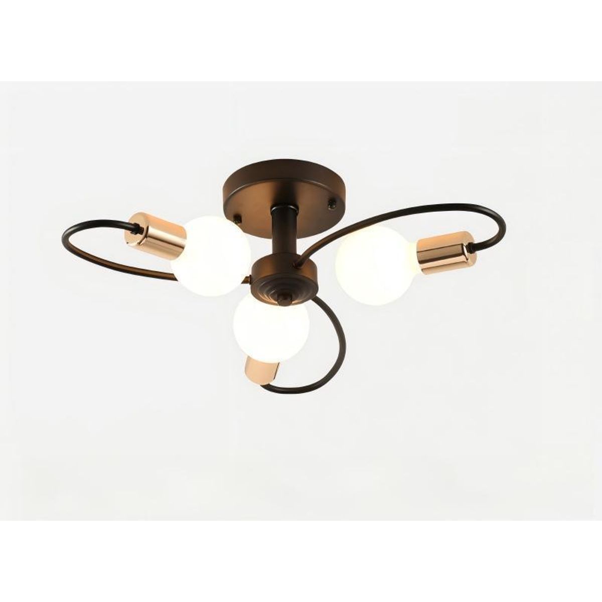 UMEXUS - Lámpara de techo de 3 luces moderna lámpara de araña sputnik de metal