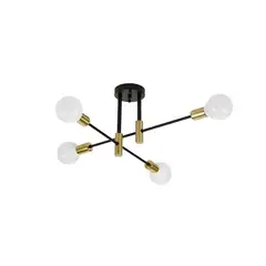 UMEXUS - Lámpara de techo moderna de lujo para el hogar -Negro Y Dorado