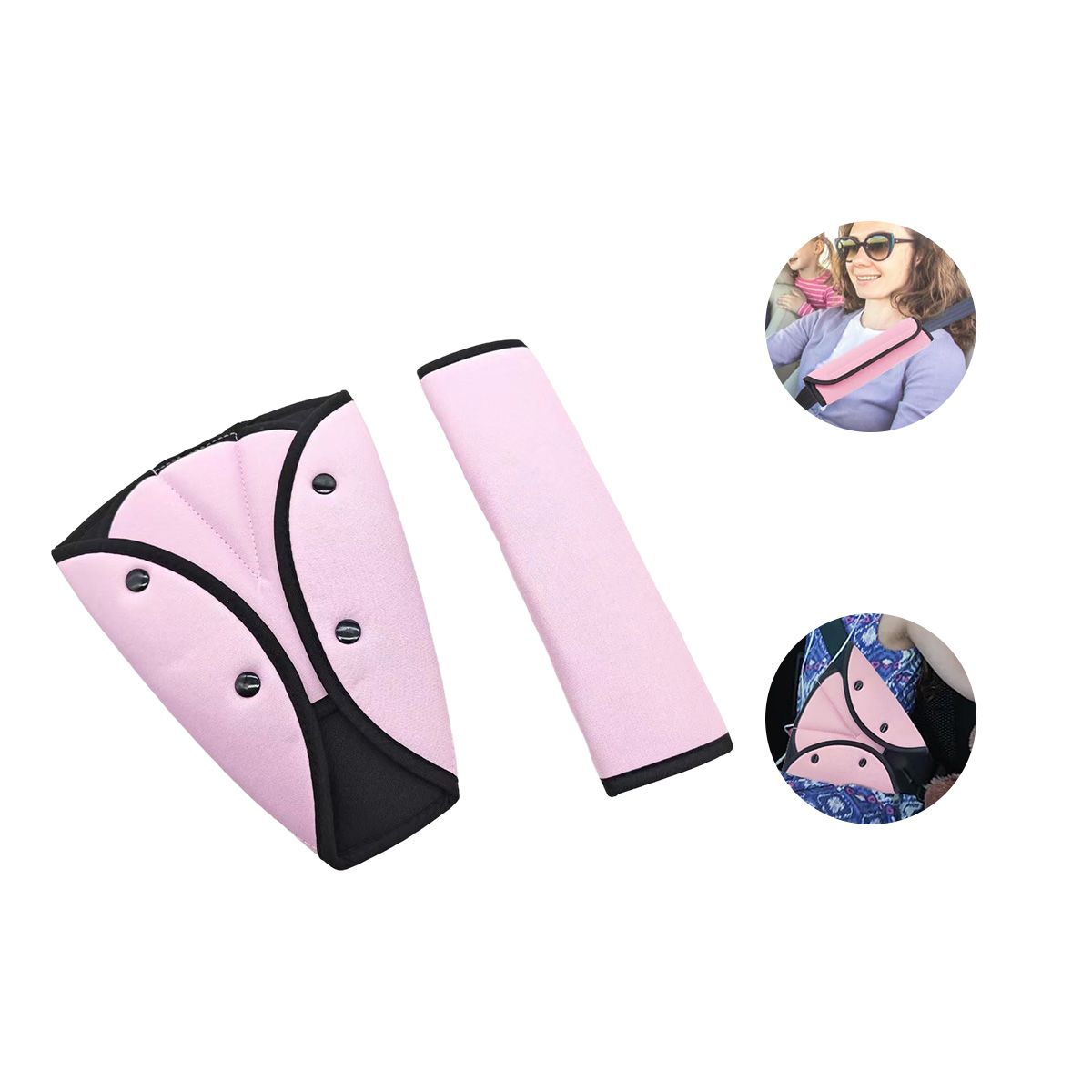 KINDA NICE - Cojín Almohadilla Para Cinturón Seguridad Niños Acolchonado