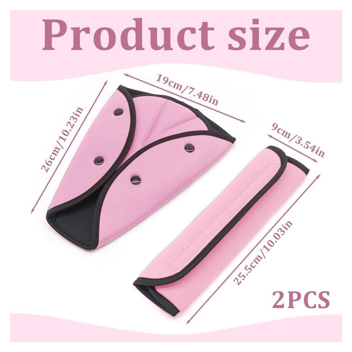 KINDA NICE - Cojín Almohadilla Para Cinturón Seguridad Niños Acolchonado