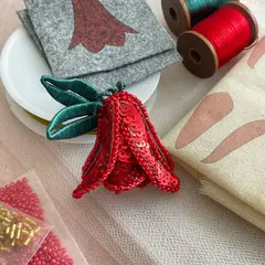 MARTIN BORDADOR - Kit pedrería Copihue