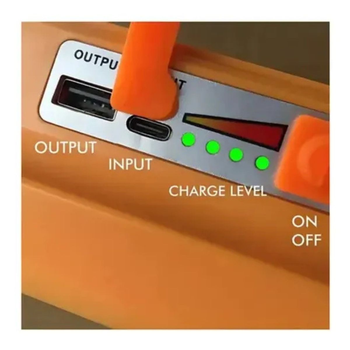 GENERICO - Foco Led Solar Recargable 1000w Emergencia Y Camping Naranja Naranja