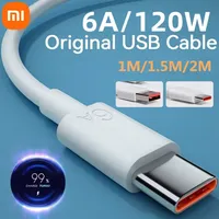 Cable 6A USB A -TIPO C 33w-67w-120w 1.8 metros