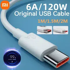 XIAOMI - Cable 6A USB A -TIPO C 33w-67w-120w 1.8 metros