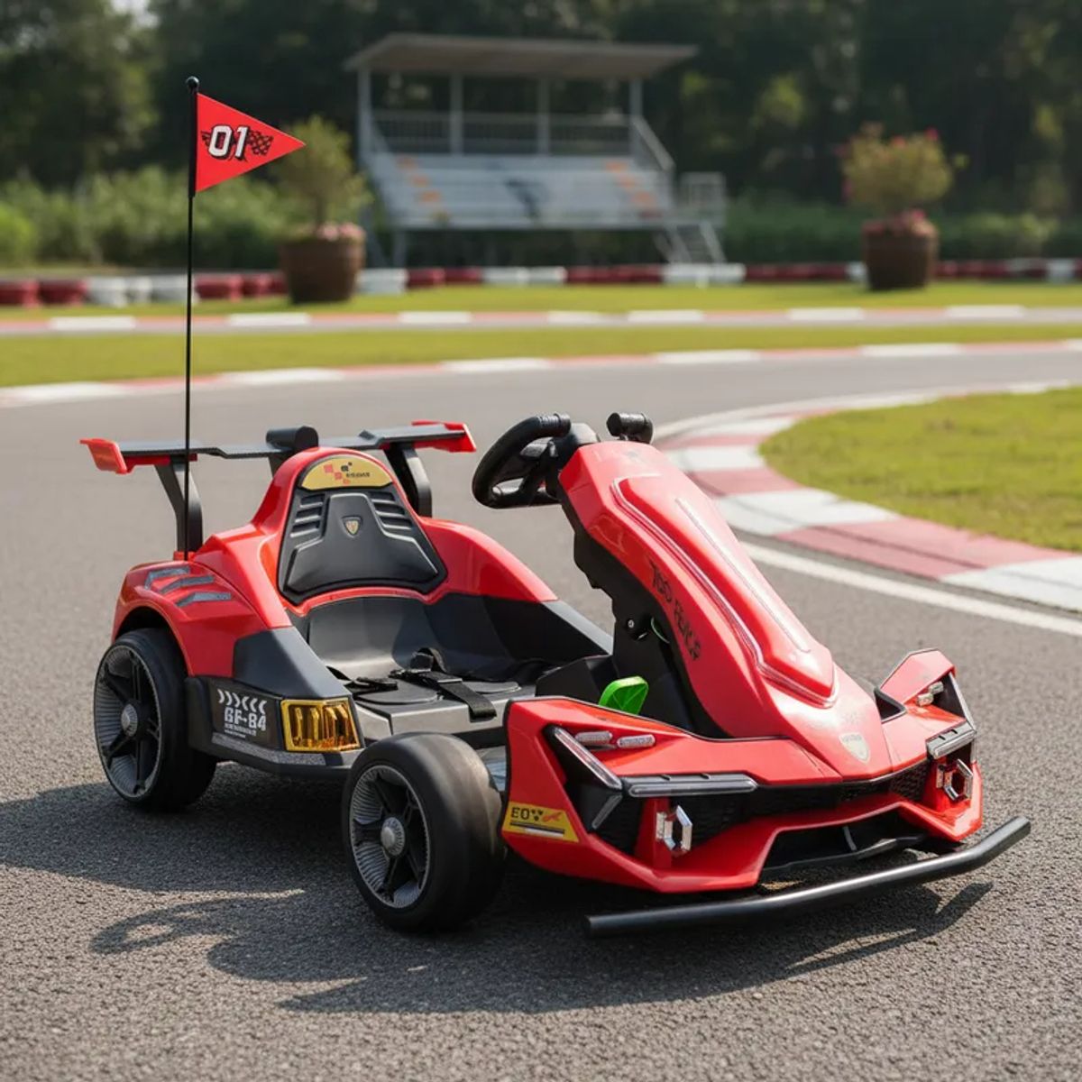 BEBESIT - Auto Eléctrico F1 Drift Full Performance Niño Niña Rojo