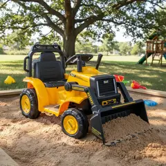 BEBESIT - Camión Elétrico Excavadora Loader Infantil Amarillo