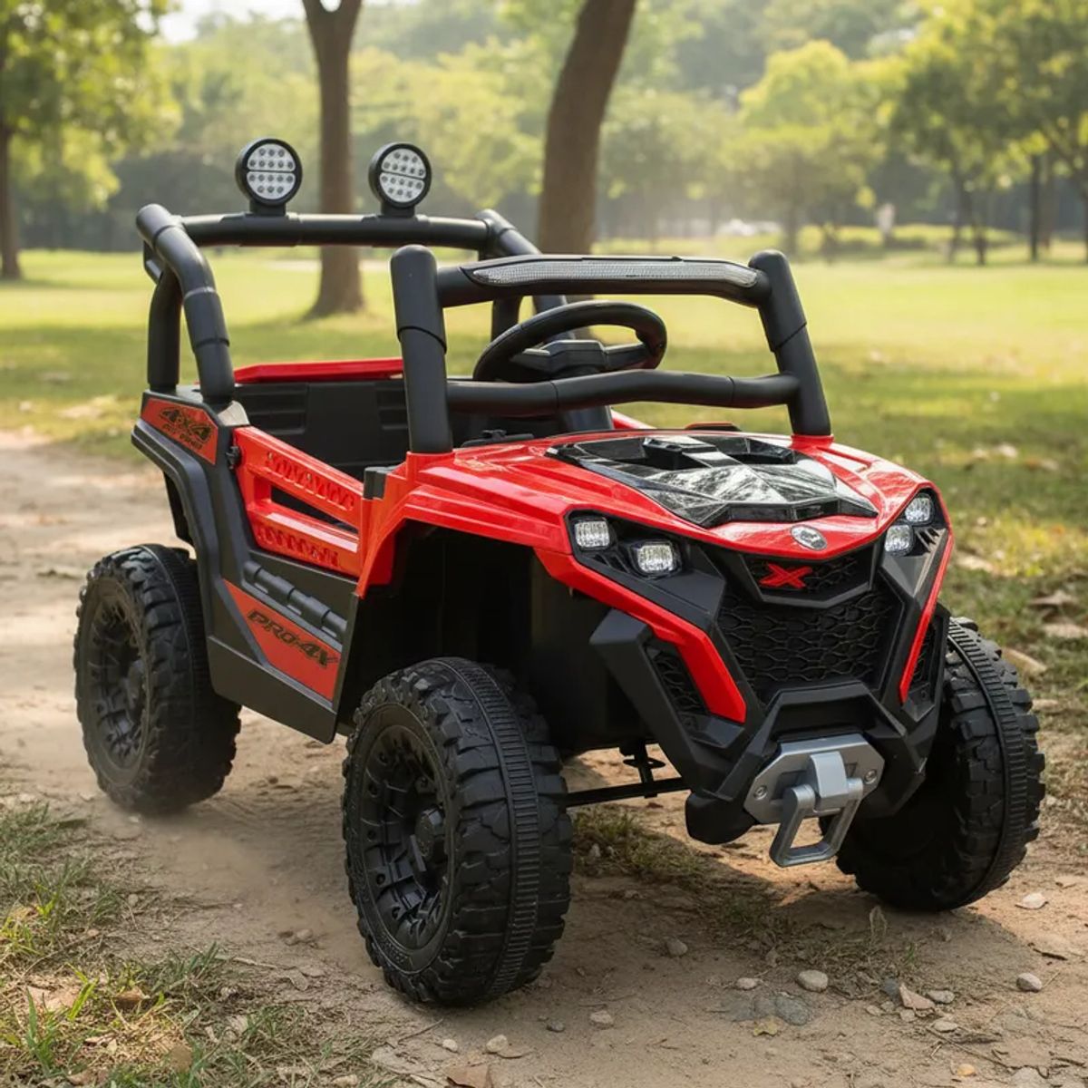 BEBESIT - Auto Eléctrico Buggy Adventurer Niñas Niños Infantil Rojo