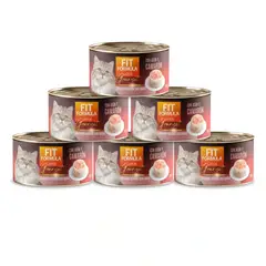 FIT FORMULA - 6x Alimento Humedo Gourmet Gatos Lomito de Atún y Camarón