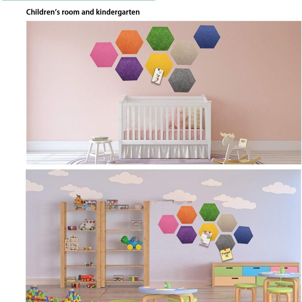 BLOCKADE - Paneles De Colores Absorbentes De Ruido Fibra Fieltro 12u Morado