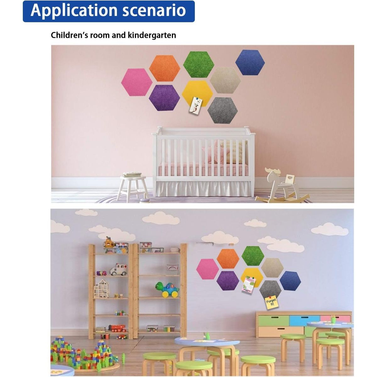 BLOCKADE - Paneles De Colores Absorbentes De Ruido Fibra Fieltro 12u Morado