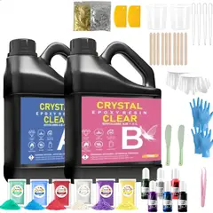 LUSDRIA - 1000ml Resina Epoxica Cristal 11 Con Pigmento Y Tinta