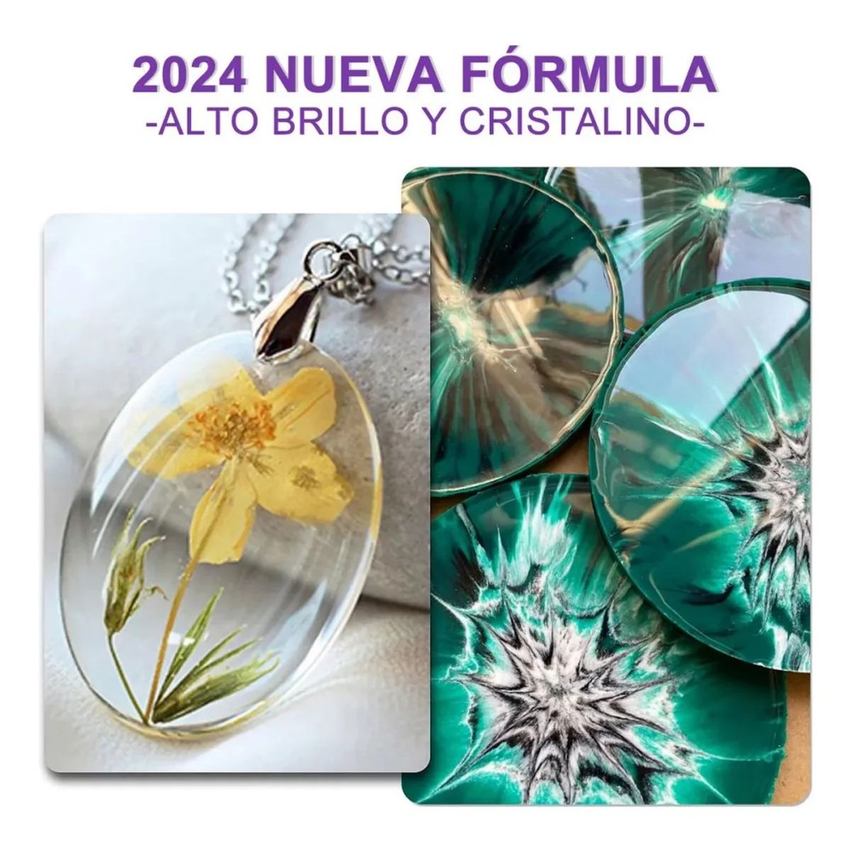 LUSDRIA - 1000ml Resina Epoxica Cristal 11 Con Pigmento Y Tinta